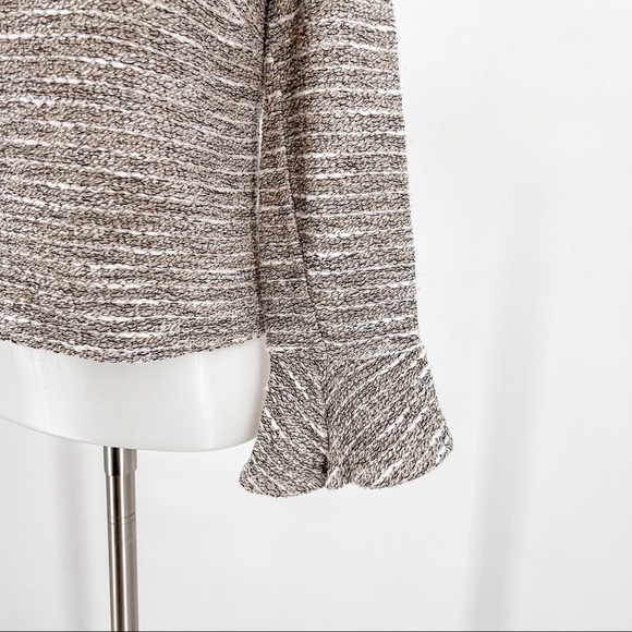 Zara metallic bell sleeve crop top - Picture 2 of 7